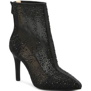 Adrienne Vittadini Noon Embellished Black Booties